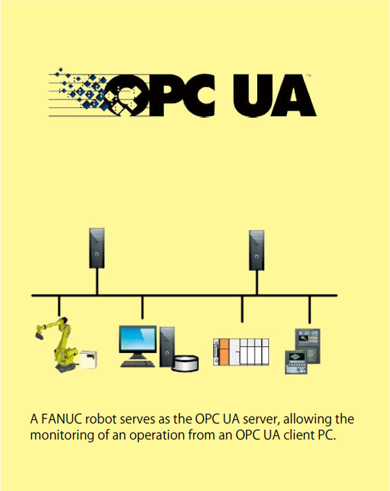 Support for OPC UA communication in FANUC robots